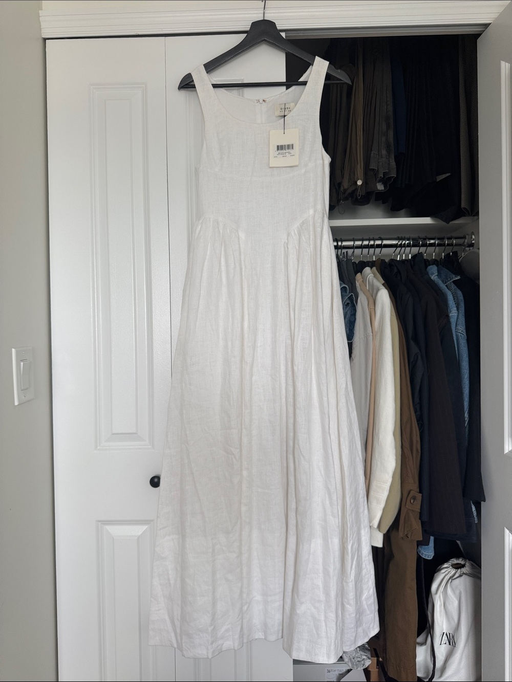 DISSH Ibiza White Linen Dress